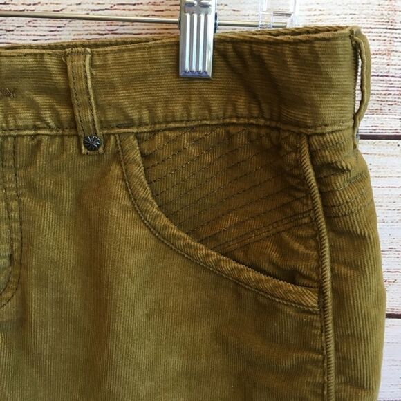 ATHLETA KALEIDOSCOPE CORDUROY SKIRT IN OLD GOLD - Picture 4 of 6